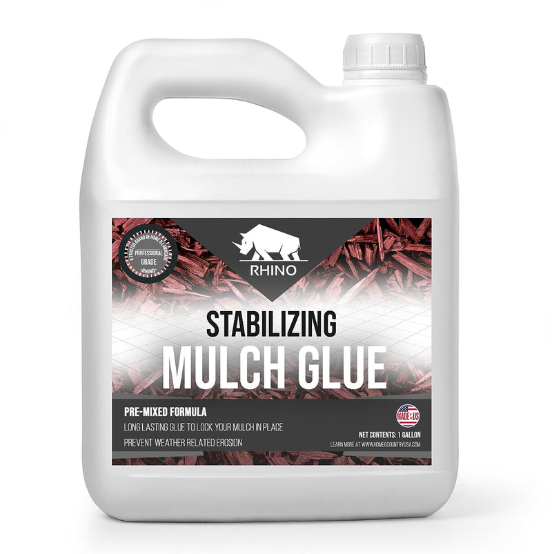 Rhino Stabilizing Mulch Glue - Mulch Glue Binder, Rock Glue for Landscape Maintenance and Landscape Adhesive