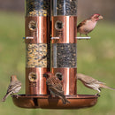 Perky-Pet 7103-2 Copper Finish Triple Tube Bird Feeder