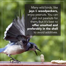 Wildlife Feed Raw Peanuts- Our in-Shell Peanuts are The Ideal Critter Food to Attract Squirrels, Birds, Deer and Other Diverse Wildlife.