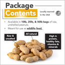 Wildlife Feed Raw Peanuts- Our in-Shell Peanuts are The Ideal Critter Food to Attract Squirrels, Birds, Deer and Other Diverse Wildlife.