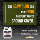 Rhino Stabilizing Mulch Glue - Mulch Glue Binder, Rock Glue for Landscape Maintenance and Landscape Adhesive