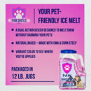 Paw Shield Pet Friendly Ice Melt (12 LB)- A Dual Acting, Natural Based Ice Melt for Snow with a Melting Power of Below Zero Degrees