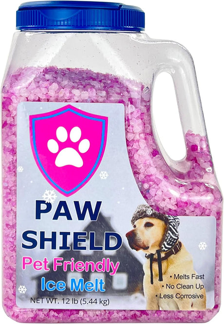Paw Shield Pet Friendly Ice Melt (12 LB)- A Dual Acting