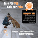 Home and Country USA Orange Ice Melt Pail Effective to -25°F, Eco-Friendly De-Icer, Optimal Granule Size for Quick Melting, Ideal for Driveways, Walkways, and Entryways 45 lb Pail