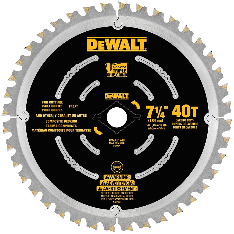 DEWALT DWA31740 Decking Saw Blade