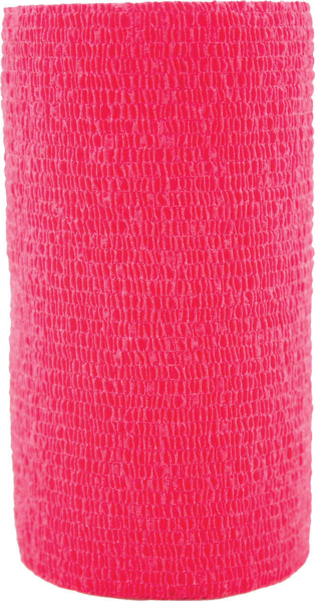 Vetrap Bandaging Tape, Red, 4 in x 5 yd - Cohesive Bandages