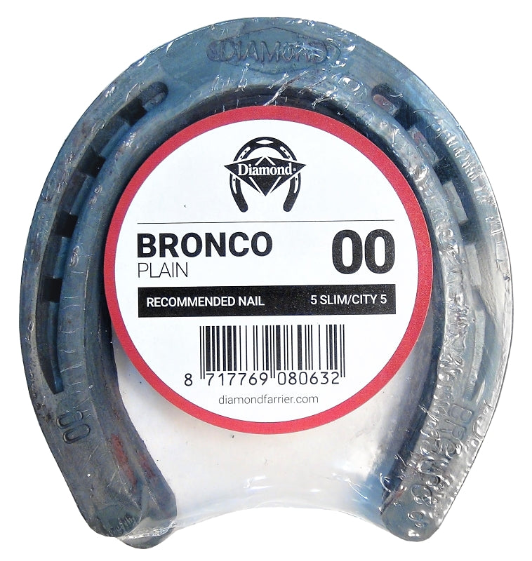 Diamond Farrier 00PLAINPR Bronco Plain Horseshoe