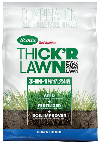 Scotts 30158C Thick'R Lawn Sun and Shade Mix Grass Seed