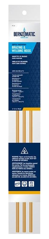 BernzOmatic PC3 Brazing and Welding Rods