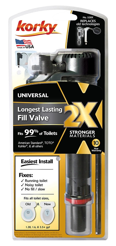 Korky 2X Series 528XBP Toilet Fill Valve