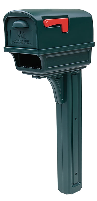 Gibraltar Mailboxes Gentry Series GGC1G0000 All-in-One Mailbox Post Combo