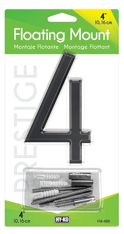Hy-Ko FM-4BK-4 House Number
