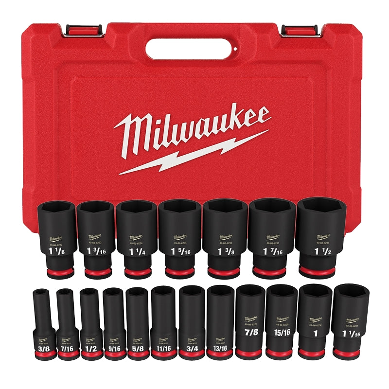 Milwaukee SHOCKWAVE Impact Duty 49-66-7012 Deep Socket Set