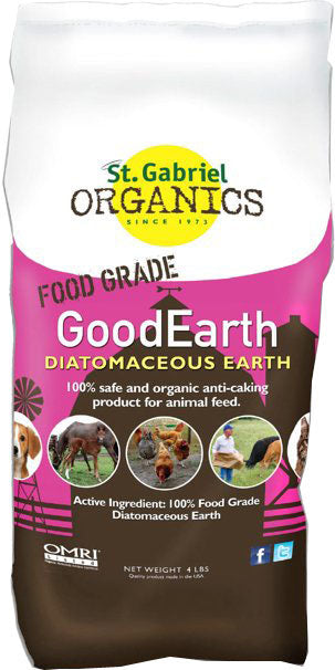 St. Gabriel Organics Goodearth Food Grade Diatomaceous Earth, 4 lb - Insect Control