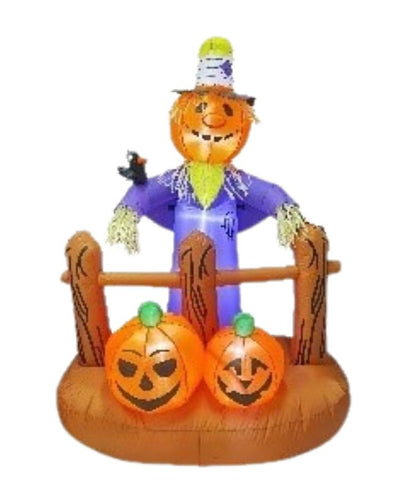 Santas Forest 90978 Inflatable Scarecrow w/Pumpkin