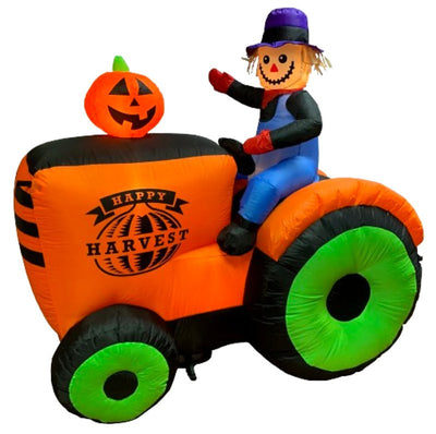 Santas Forest 90981 Inflatable Tractor w/Scarecrow