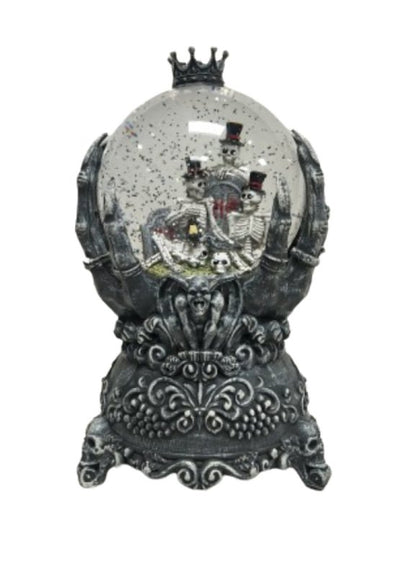 Santas Forest 21947 Halloween Water Globe with Skeleton Hand