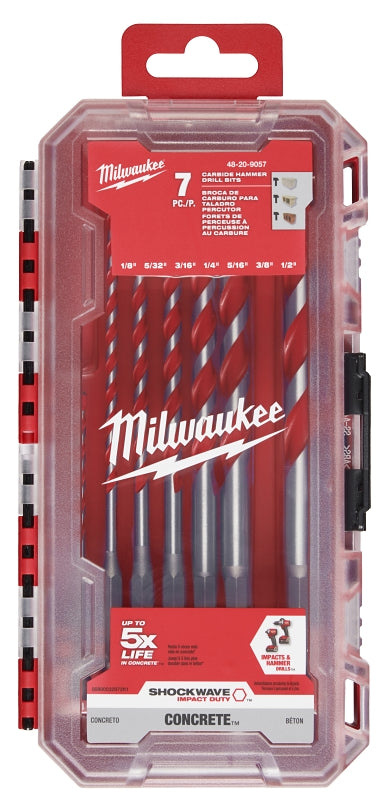 Milwaukee SHOCKWAVE 48-20-9057 Hammer Drill Bit Set