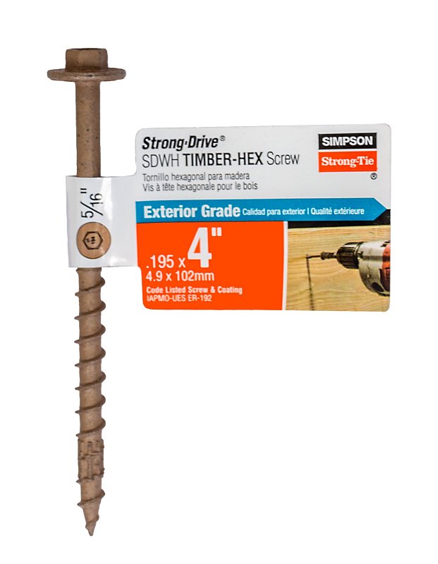 Simpson Strong-Tie Strong-Drive SDWH SDWH19400DB-RP1 Timber Screw