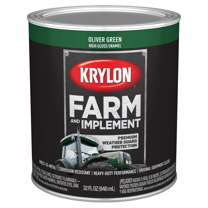 PAINT HI GLO OLIVER GREEN 1QT