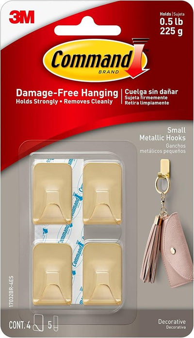 Command 17032BR-4ES Small-Size Decorative Hook