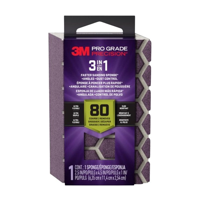 Pro Grade Precision DCDA80-PGP-1T 3-in-1 Sanding Sponge