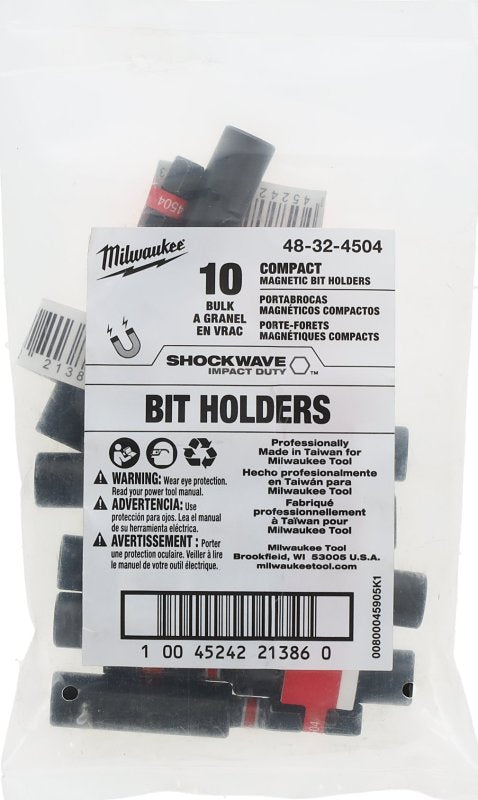 Milwaukee SHOCKWAVE 48-32-4504 Impact Magnetic Bit Holder with C-Ring