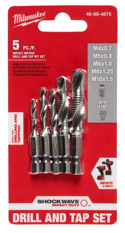 Milwaukee 48-89-4875 Drill and Tap Bit Set