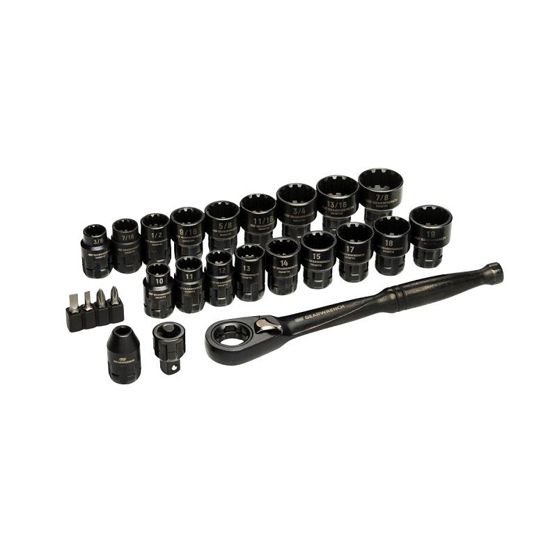 GearWrench GWX6PT25 Ratchet and Socket Set