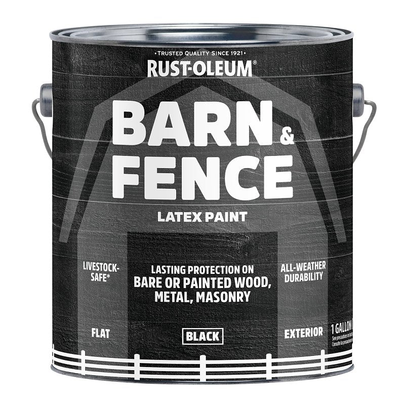 BARN & FENCE PAINT FLT BLK 1GA