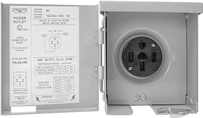 Connecticut Electric PS-54-HR Power Outlet