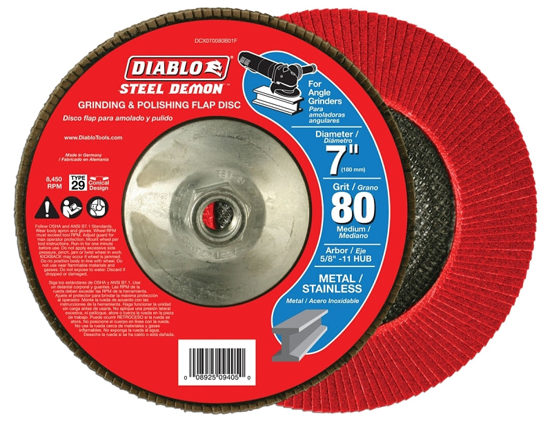 Diablo Steel Demon DCX070080B01F Flap Disc