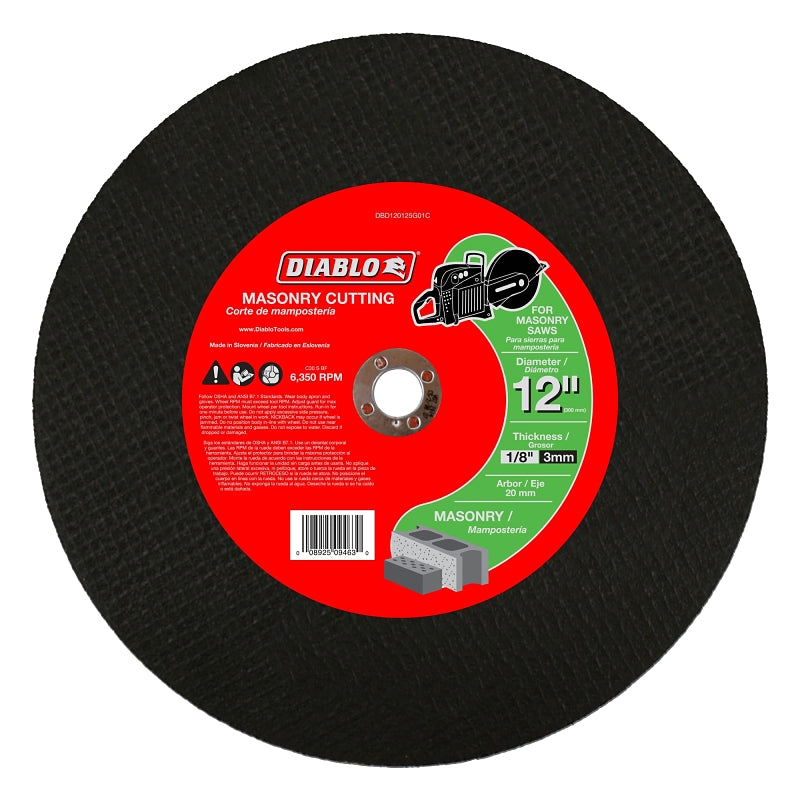 Diablo DBD120125G01C Cut-Off Wheel