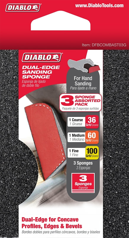 Diablo DFBCOMBAST03G Sanding Sponge Assortment