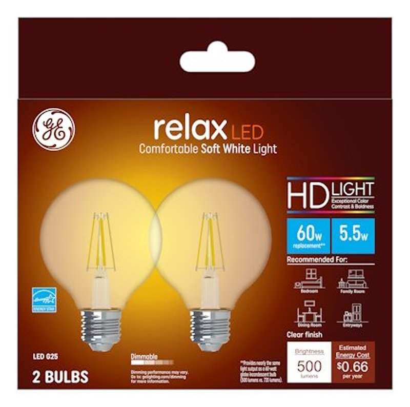 GE Relax Series 31544 Replacement LED Light Bulb