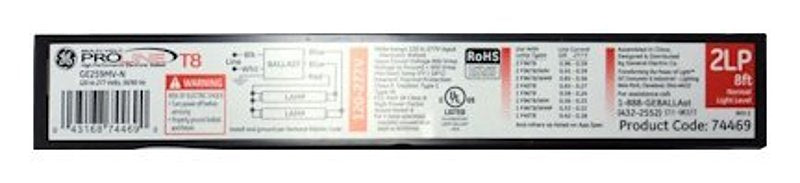 GE 74469 Fluorescent Ballast