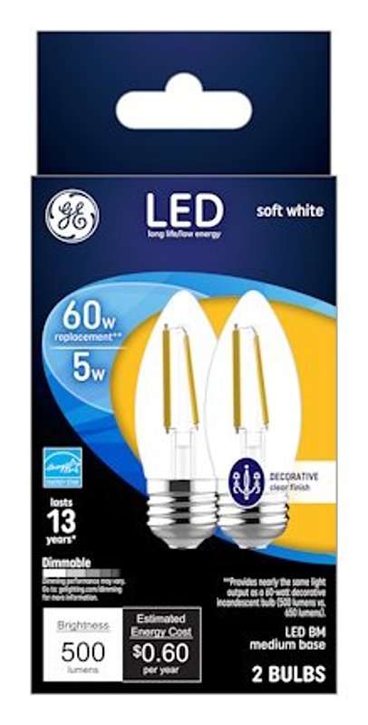 GE 93129349 Decorative LED Light Bulb