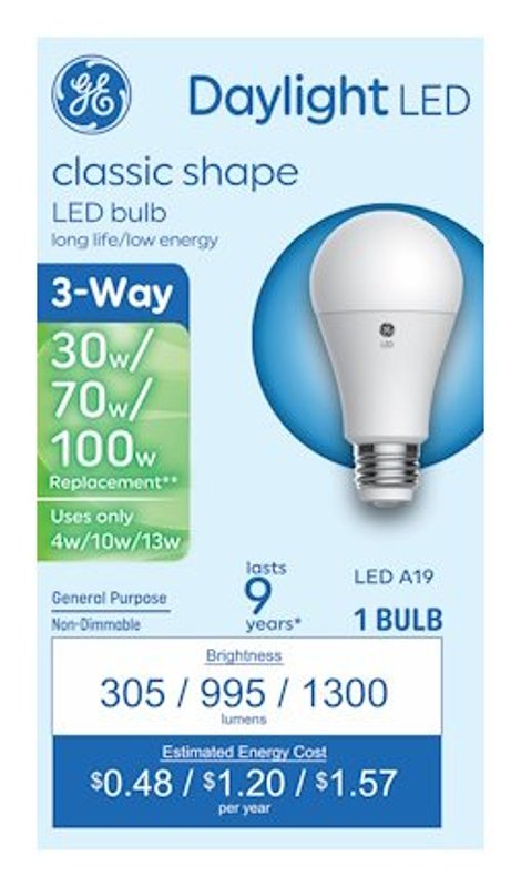 GE Basic Series 93131784 Light Bulb