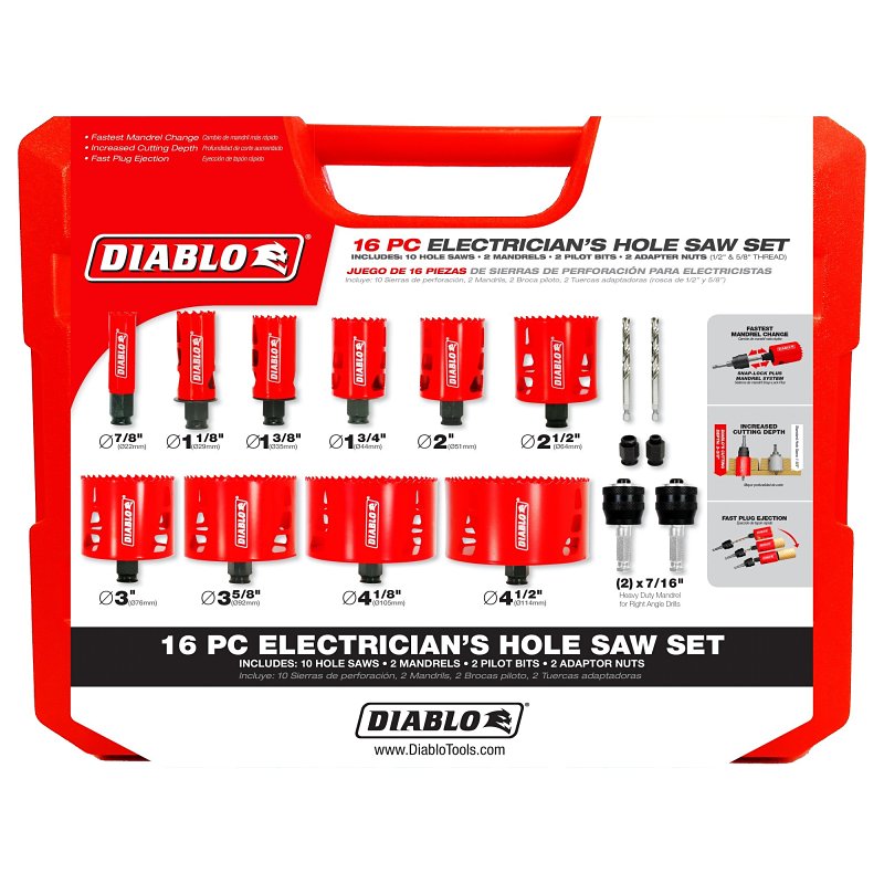 Diablo DHS16SEL Hole Saw Set