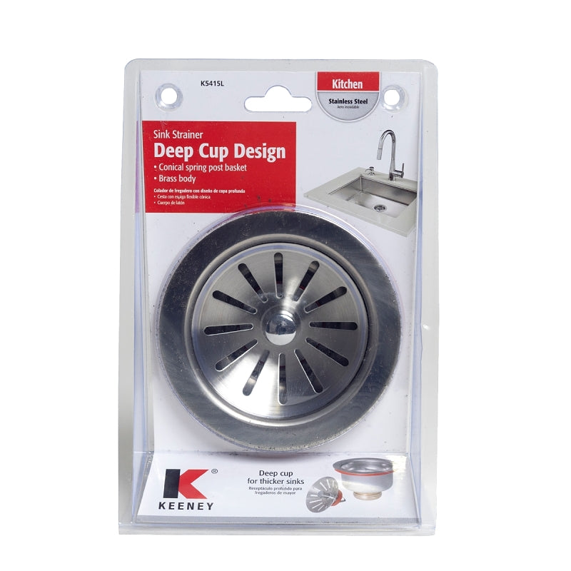 Keeney K5415L Rust-Resistant Strainer