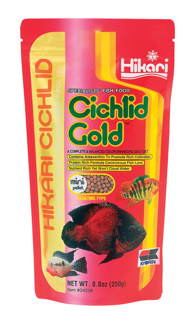 Hikari Cichlid Gold Floating Pellets, 8.8 Oz-Mini - Standard