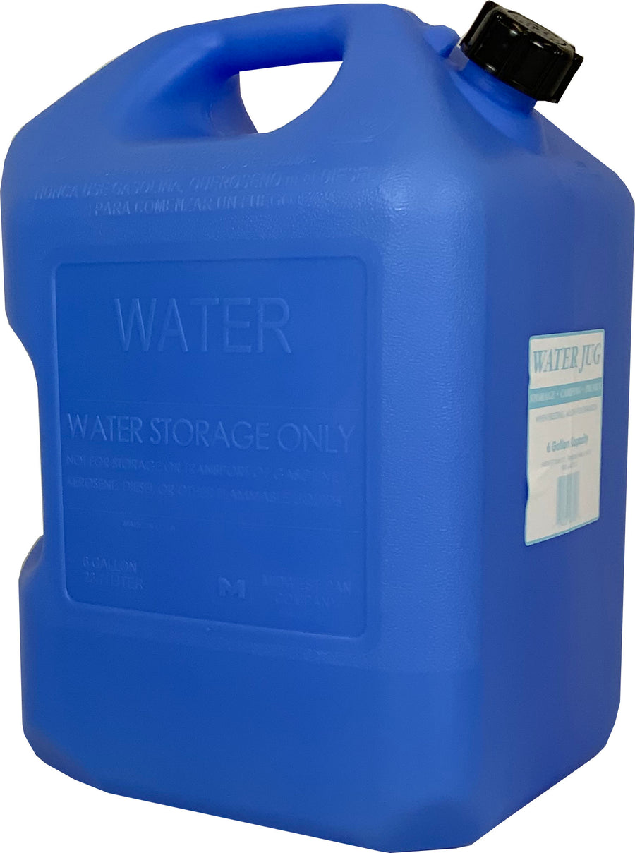 Midwest Can Company Plastic Water Container, Blue, 6 gal - Accessories