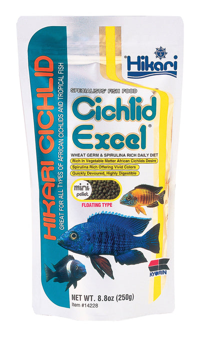 Hikari Cichlid Excel Floating Pellets, 8.8 Oz-Mini - Standard