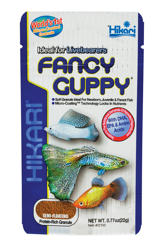 Hikari Fancy Guppy Semi-Floating Pellets, .77 oz - Standard
