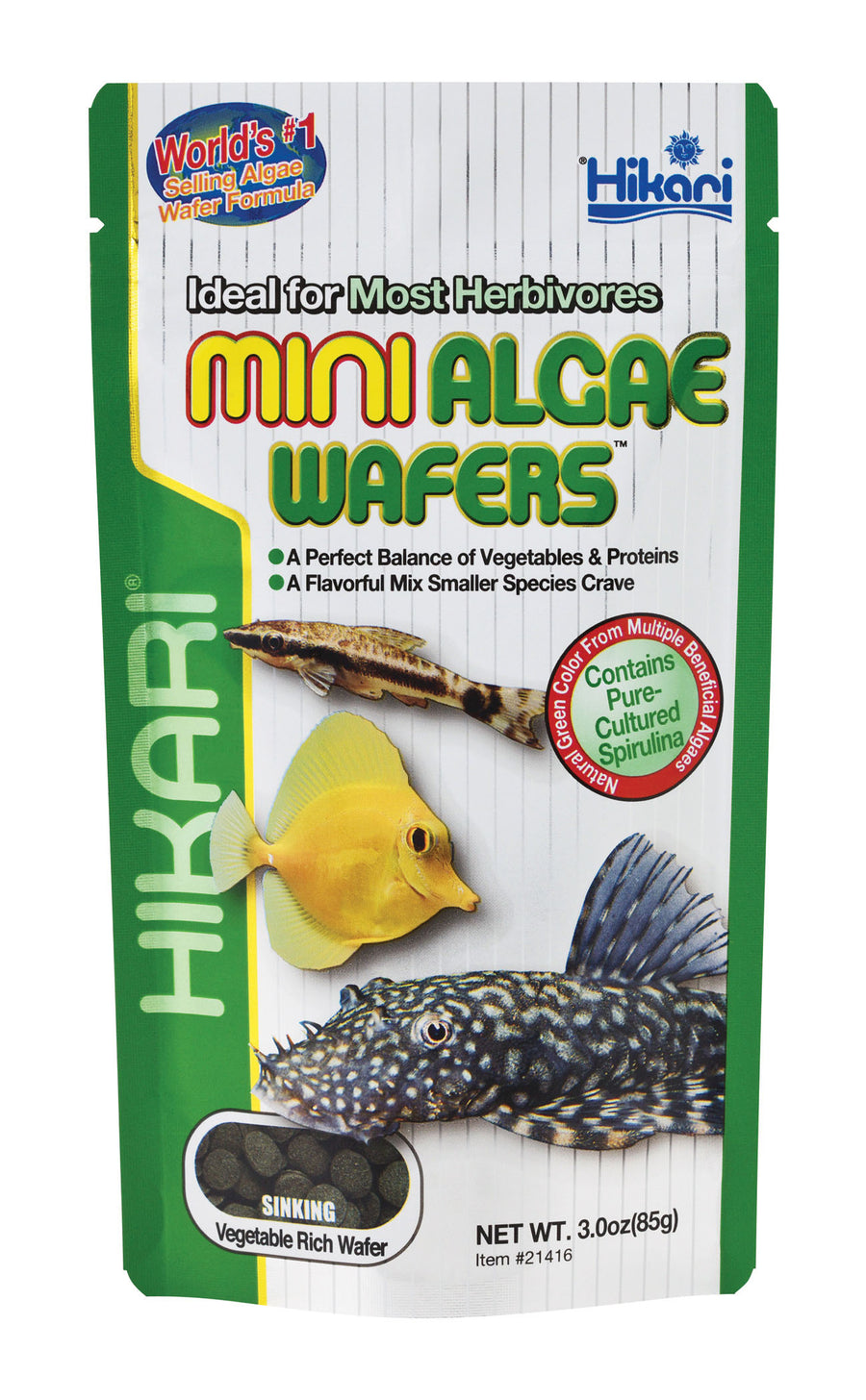 Hikari Mini Algae Wafers, 3 oz - Standard