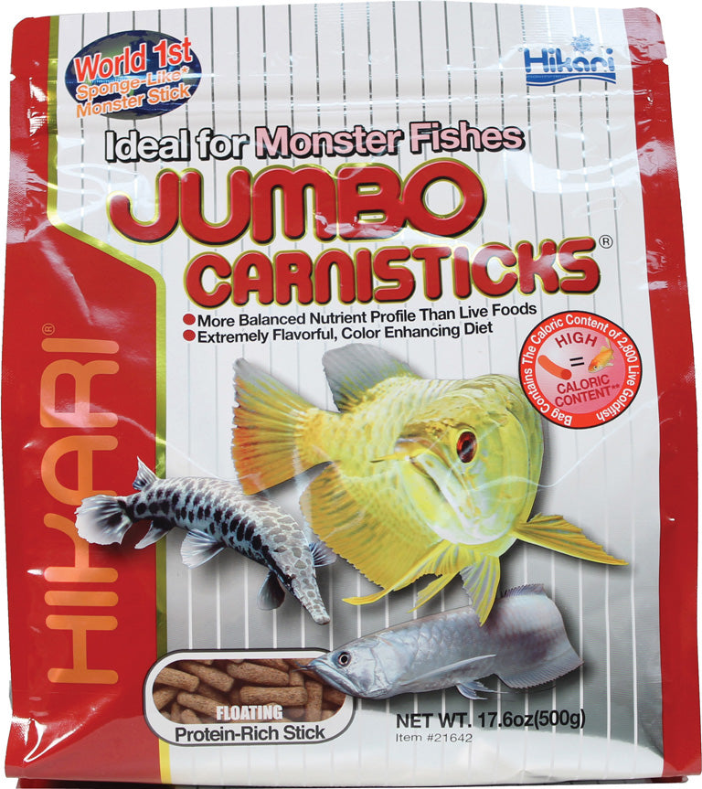 Hikari Jumbo Carnisticks Floating Sticks, 17.6 Oz-MD - Standard