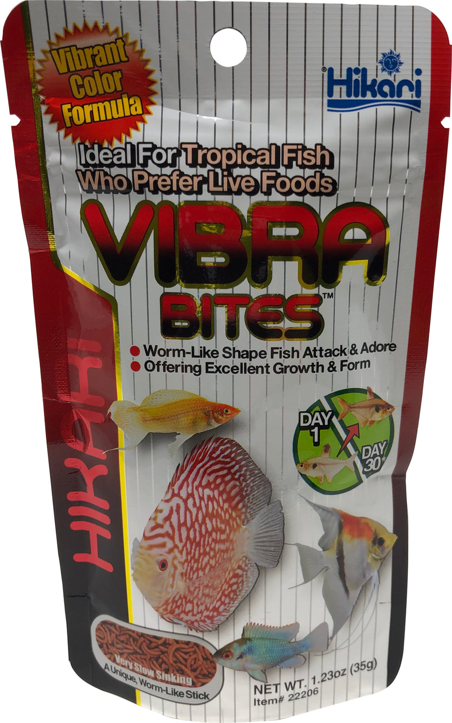 Hikari Vibra Bites Slow-Sinking Sticks, 1.23 Oz-Reg - Standard