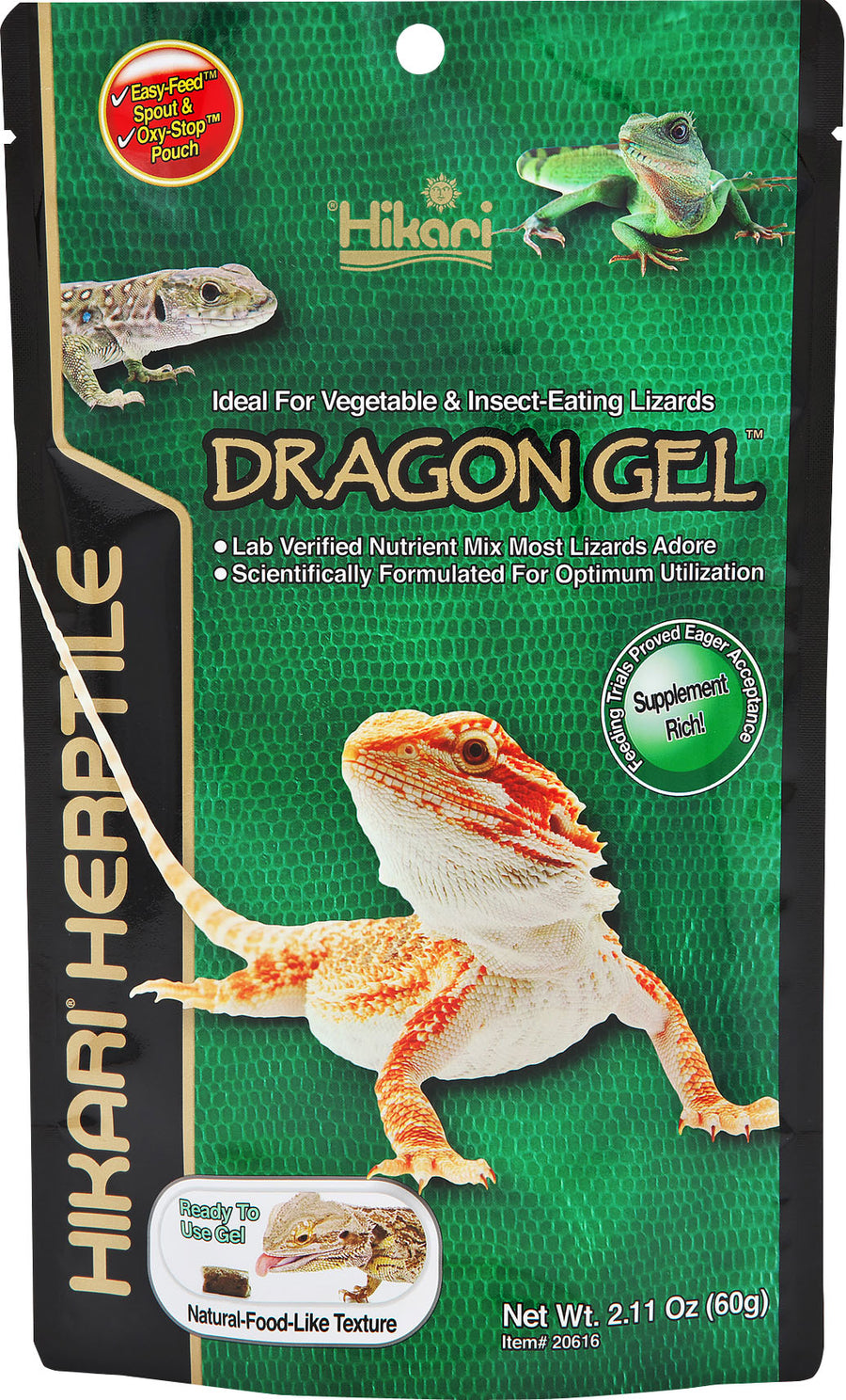 Hikari Dragongel Reptile Food, 2.11 oz - General