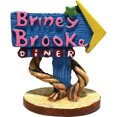 Hikari Weird Waters Briney Brook Diner Sign, 3 in - Resin