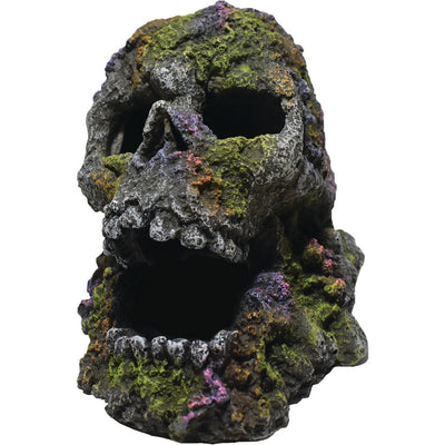 Hikari Mossy Skull, 4.1 in - Resin